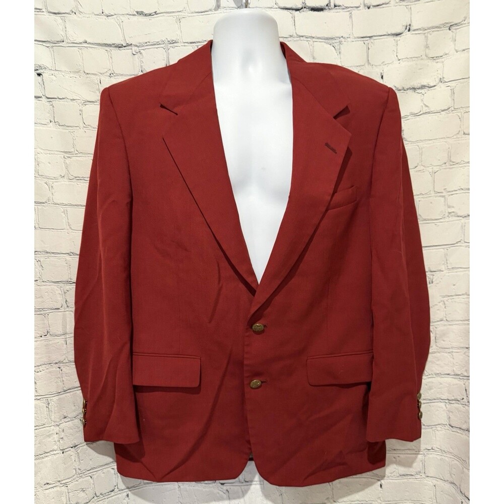 Palm Beach Blazer of Champions Red 2 Button Blazer Sport Coat Large